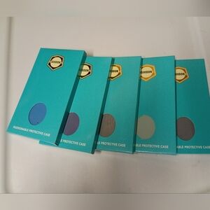 Protective Phone Case - Blue, Gray, Green